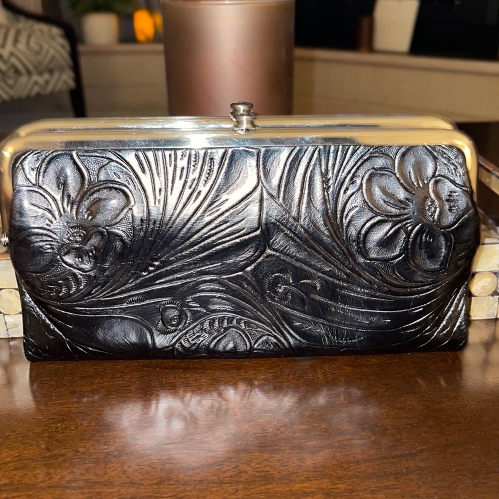 Brand New With Tags Large HOBO Lauren Black Clutch